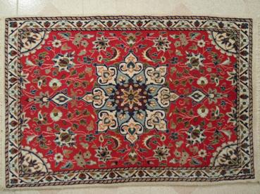 Tapis orient bordeaux laine iran  fait main