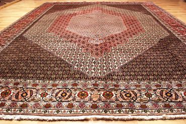 Tapis orient bordeaux laine iran  fait main
