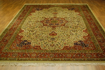 Tapis orient bordeaux laine iran  fait main