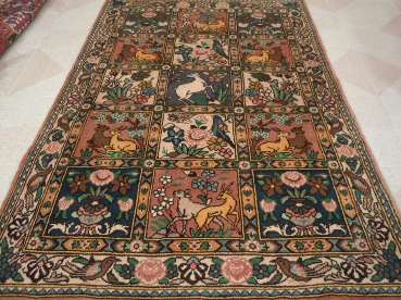 Tapis orient bordeaux laine iran  fait main