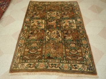 Tapis orient bordeaux laine iran  fait main