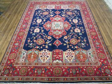 Tapis orient bordeaux laine iran  fait main