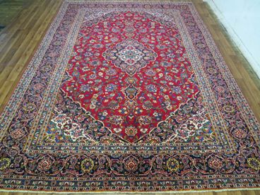 Tapis orient bordeaux laine iran  fait main