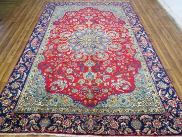 Tapis orient bordeaux laine iran  fait main