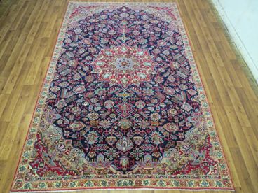 Tapis orient bordeaux laine iran  fait main