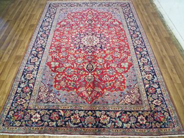 Tapis orient bordeaux laine iran  fait main