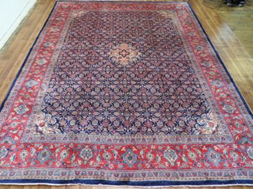 Tapis orient bordeaux laine iran  fait main