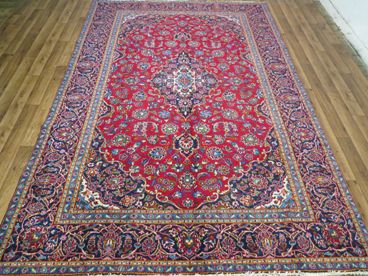 Tapis orient bordeaux laine iran  fait main
