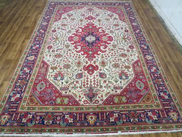 Tapis orient bordeaux laine iran  fait main