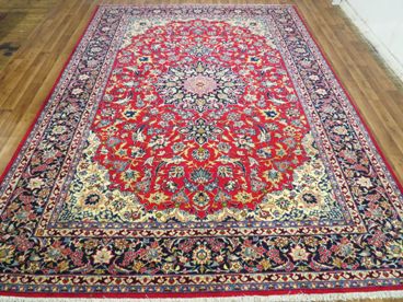 Tapis orient bordeaux laine iran  fait main