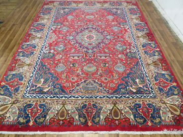 Tapis orient bordeaux laine iran  fait main