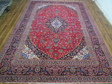 Tapis orient bordeaux laine iran  fait main