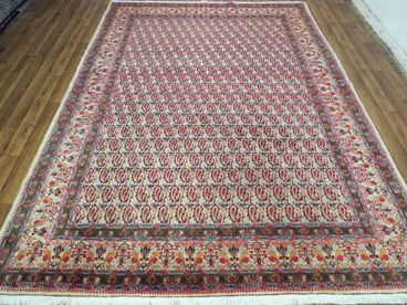 Tapis orient bordeaux laine iran  fait main