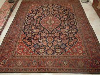 Tapis orient bordeaux laine iran  fait main