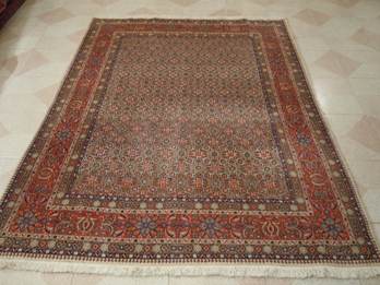 Tapis orient bordeaux laine iran  fait main