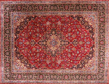 Tapis orient bordeaux laine iran  fait main